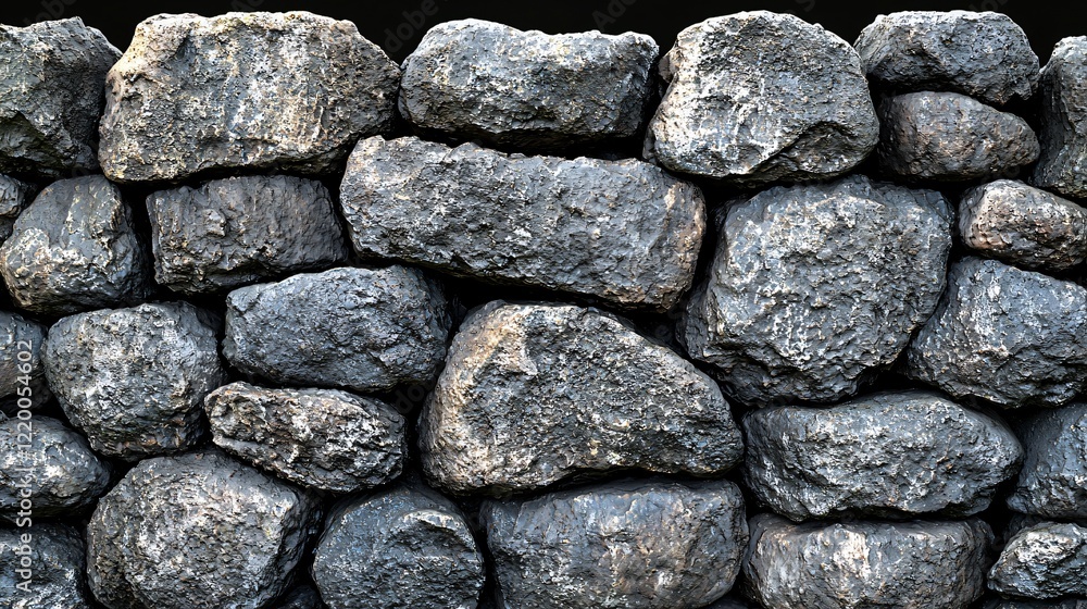 Stone wall constructed of rocks, gray texture, outdoors background for landscape design Stone wall constructed of rocks, gray texture, outdoors background for landscape design