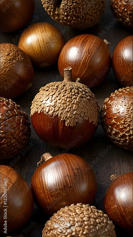 Obraz premium vibrant acorn with smooth appearance