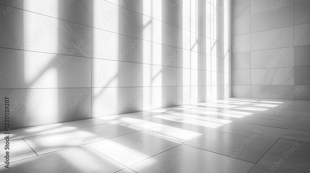 Diagonal shadow and light rays on white wall. Natural light effect. Diagonal shadow and light rays on white wall. Natural light effect.