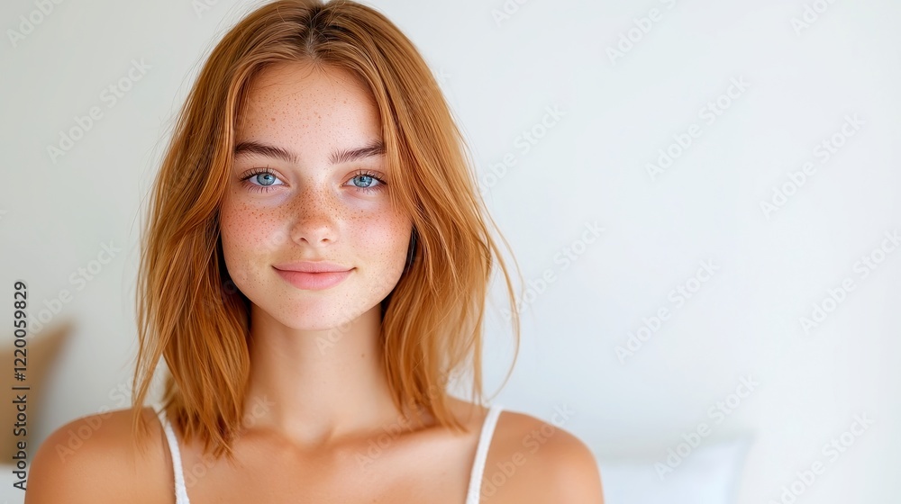 Joyful young woman gazing confidently, bright smile illuminating her face, open space around her conveying a sense of freedom and positivity. Joyful young woman gazing confidently, bright smile illuminating her face, open space around her conveying a sense of freedom and positivity.