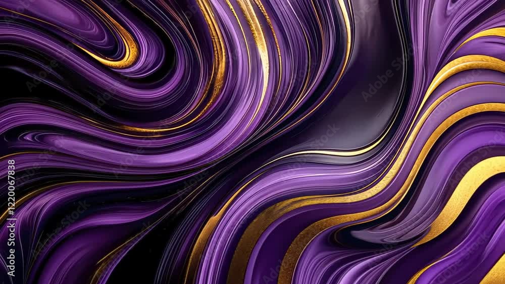 Swirls of purple and gold dance in exquisite harmony, creating an enchanting visual experience for the senses. Generative AI Swirls of purple and gold dance in exquisite harmony, creating an enchanting visual experience for the senses. Generative AI