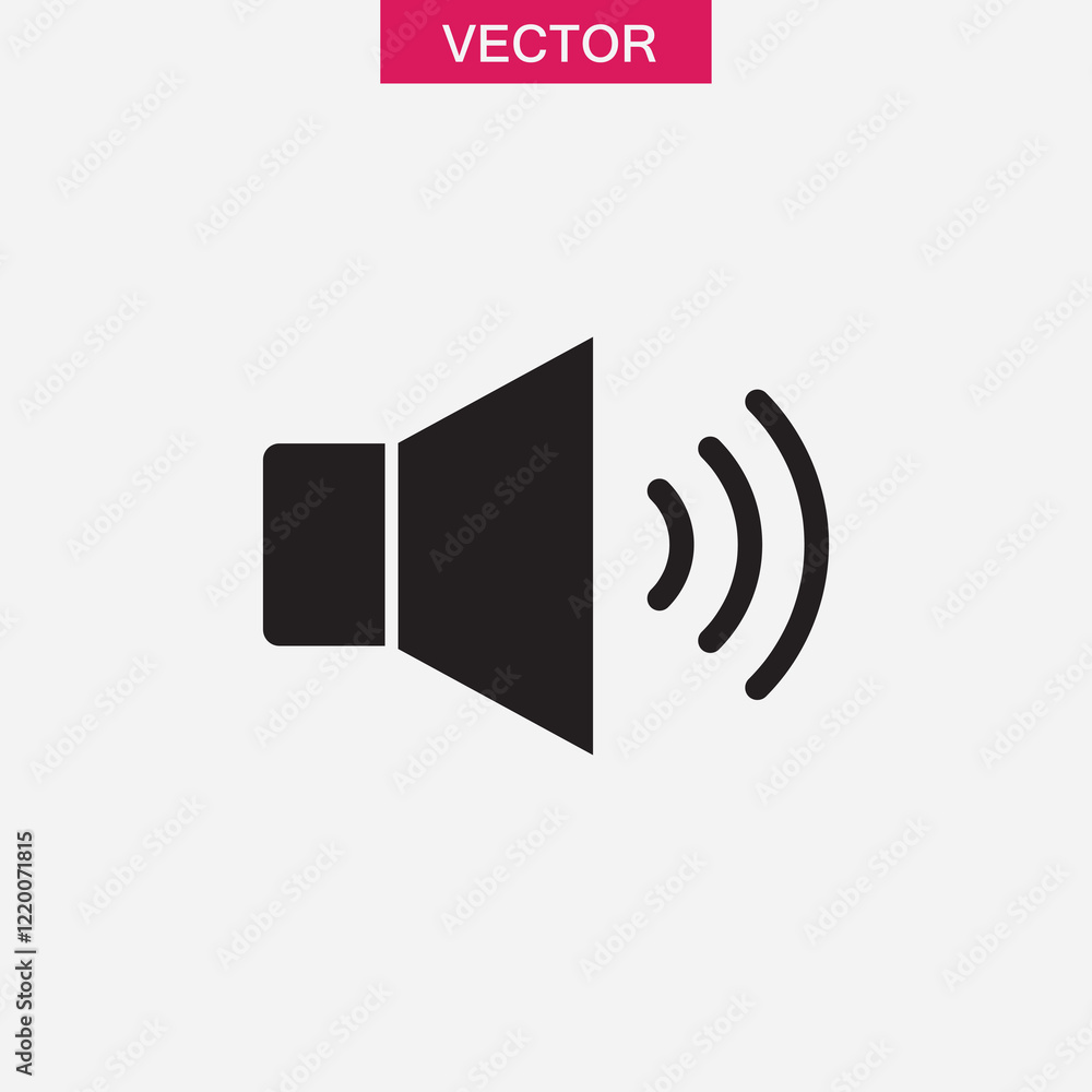 Sound icon, speaker icon. vector music volume symbol trendy style illustration for web and app..eps Sound icon, speaker icon. vector music volume symbol trendy style illustration for web and app..eps
