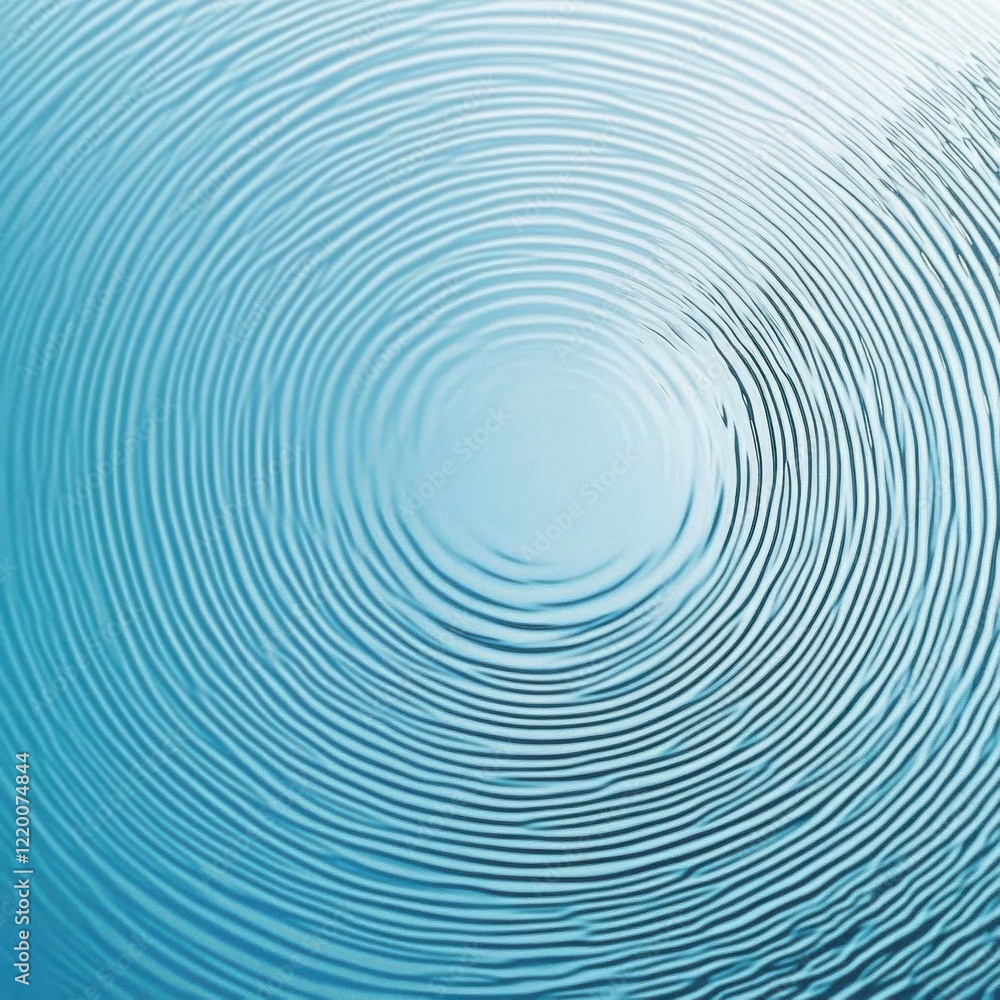 Tranquil Spiral Ripples in Aquamarine Fluid Reflecting Geometric Symmetry and Calming Stillness Tranquil Spiral Ripples in Aquamarine Fluid Reflecting Geometric Symmetry and Calming Stillness