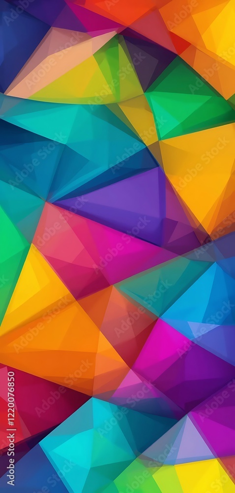 Fototapeta premium Abstract Colorful Geometric Triangular Pattern Design