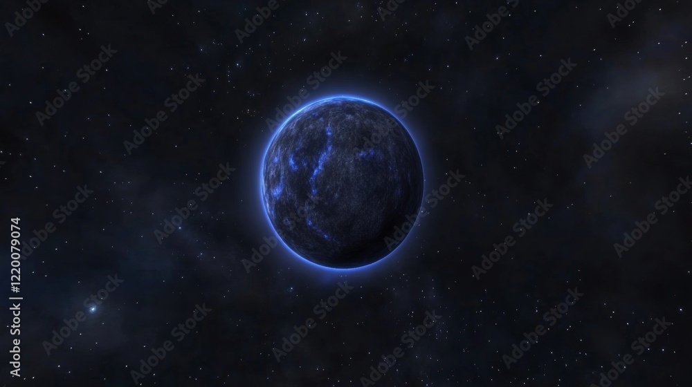 Obraz premium Celestial Body Deep Space Exploration Mysterious Planet