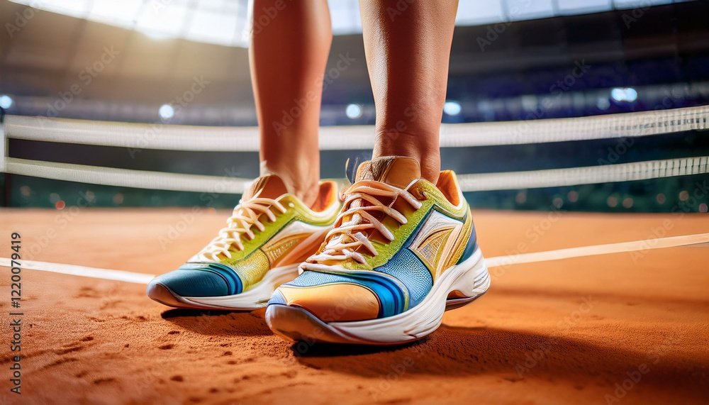 Tennis feet celebrate the joy of the game. Tennis feet celebrate the joy of the game.