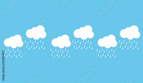 rain cloud background wetaher vector design template
