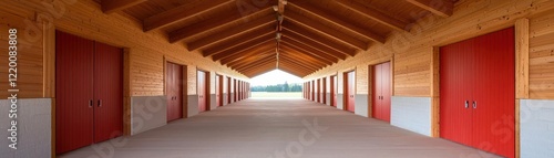 livestock technology climate control systems. Temperature-regulating flooring systems, maintaining consistent ground temperatures in livestock shelters photo