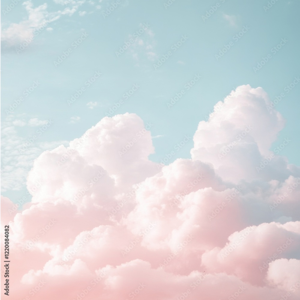 Soft and Dreamy Pastel Clouds Filling the Peaceful Sky Soft and Dreamy Pastel Clouds Filling the Peaceful Sky