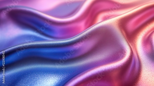 Wallpaper Mural Retro holographic metallic leather background. Abstract colorful vibrant iridescent gradient. Retro futuristic design. Real texture with violet, pink, mint, and blue colors, scratches Torontodigital.ca