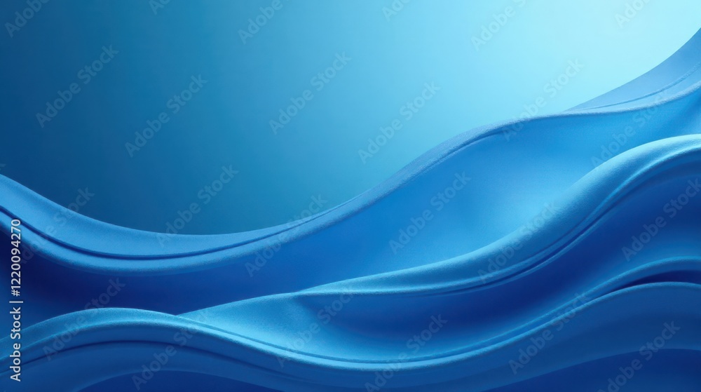 Fototapeta premium Abstract Blue Undulating Surface A Serene and Textured Background for Design Projects