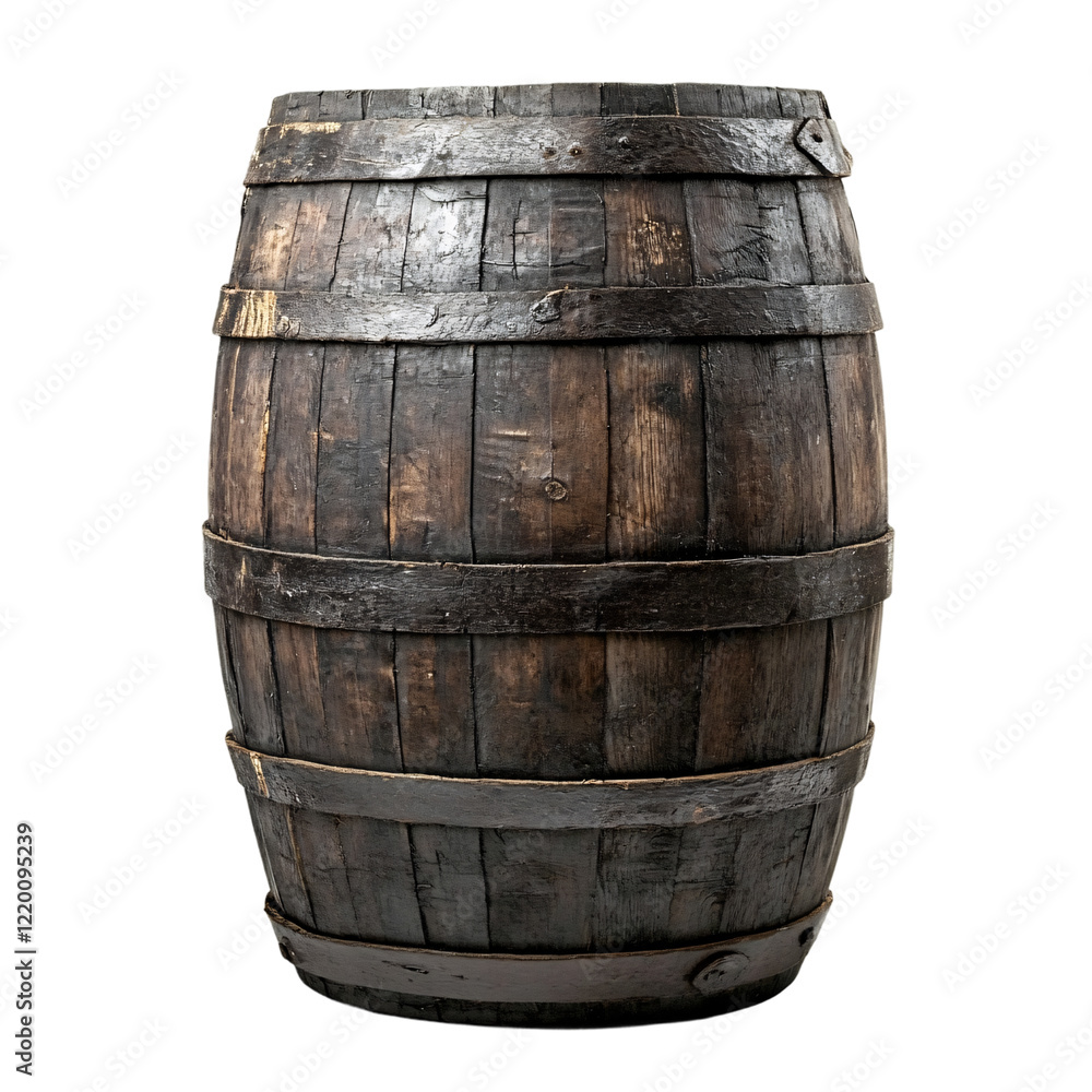 Obraz premium Barrel isolated on transparent background