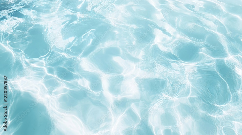 Aqua blue water with light reflections, perfect for summer designs. Use as a background for travel, beauty, or refreshing concepts. Aqua blue water with light reflections, perfect for summer designs. Use as a background for travel, beauty, or refreshing concepts.