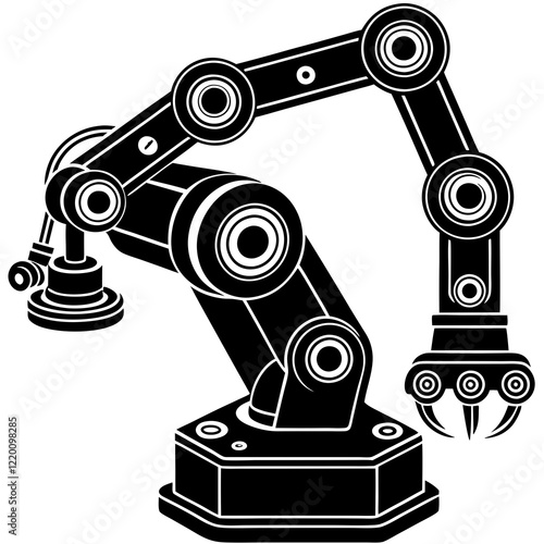 Robotic Arm Assembling Precision Machinery