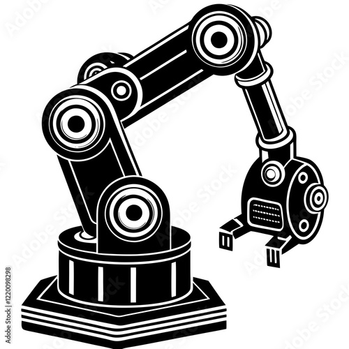 Robotic Arm Assembling Precision Machinery