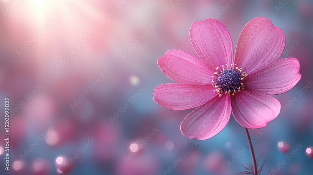Pink Flower Bloom in Soft Light Pink Flower Bloom in Soft Light