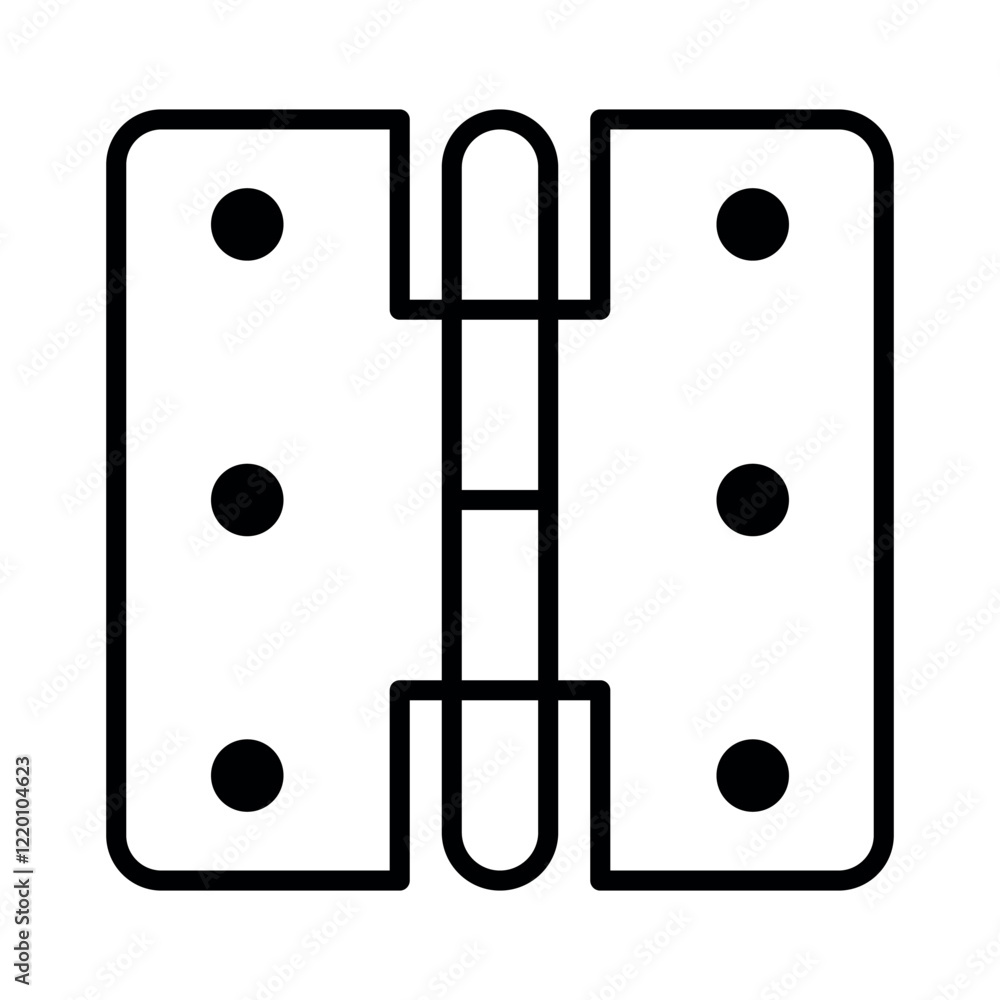 door hinge sign symbol vector flat icon door hinge sign symbol vector flat icon