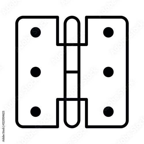 door hinge sign symbol vector flat icon