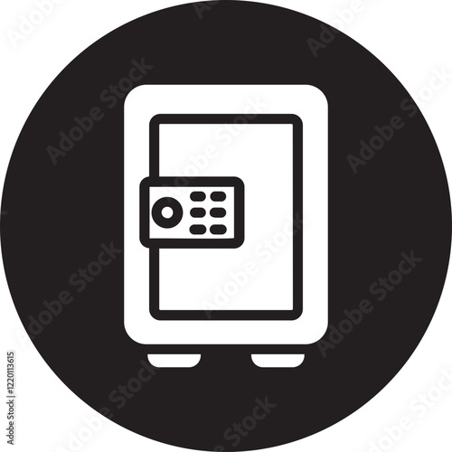safebox glyph icon