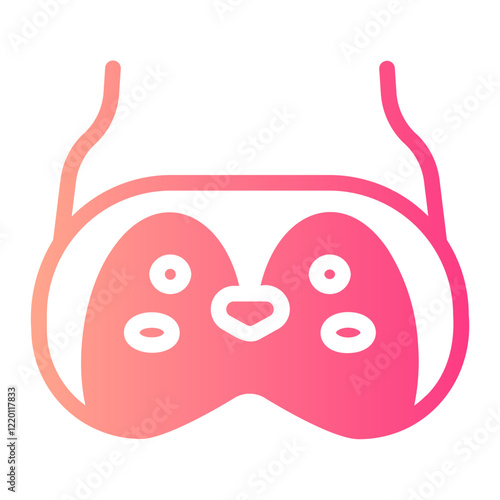 Sleeping Mask gradient icon