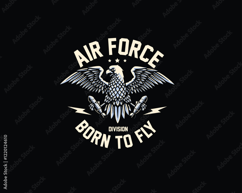 Obraz premium Eagle airforce mascot logo