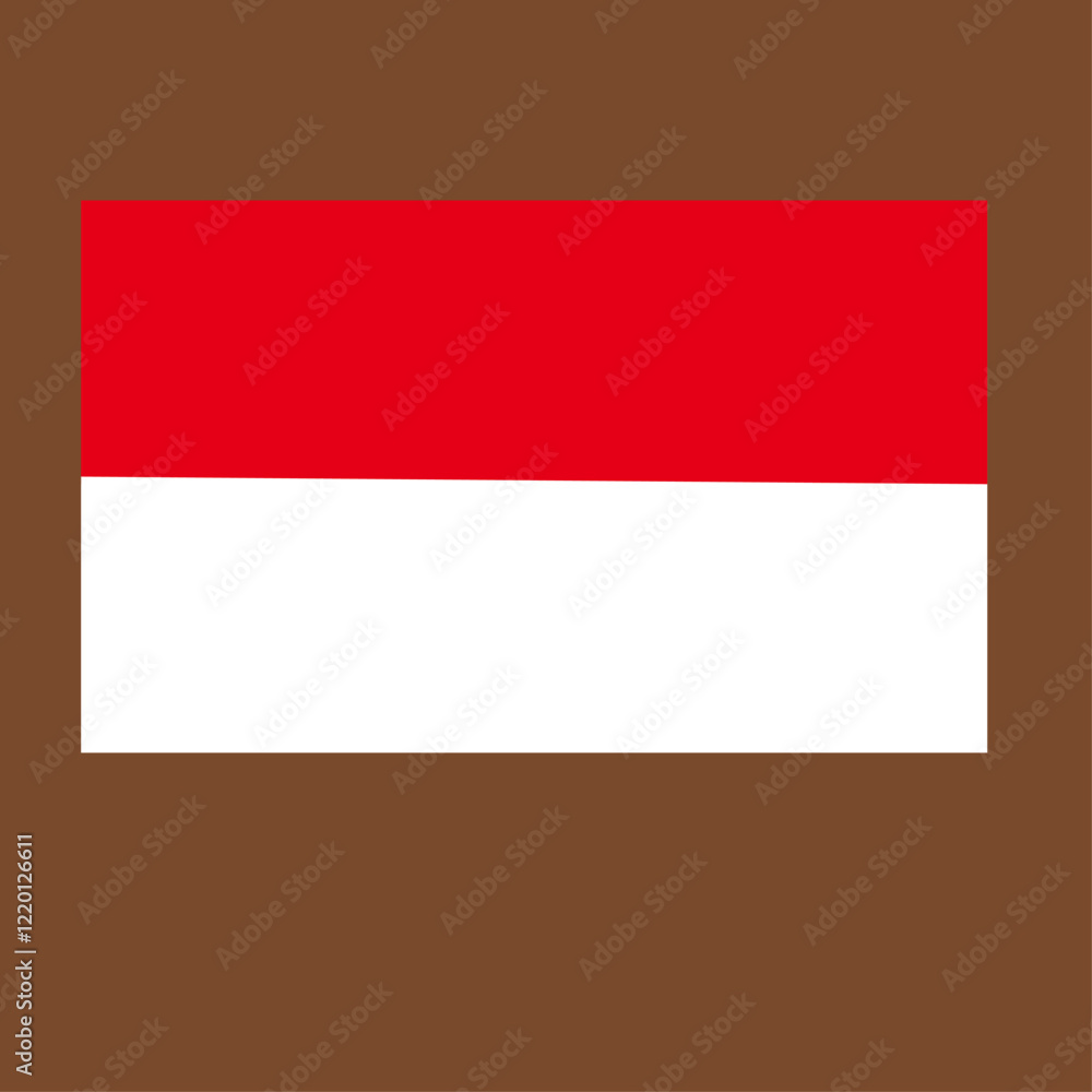 Obraz premium Indonesian flag official colours and shape,Indonesia,Monaco,Hesse flag,Flag of indonesia,Close up of the indonesian flag,Republic of indonesia,Indonsia waving flag with white background