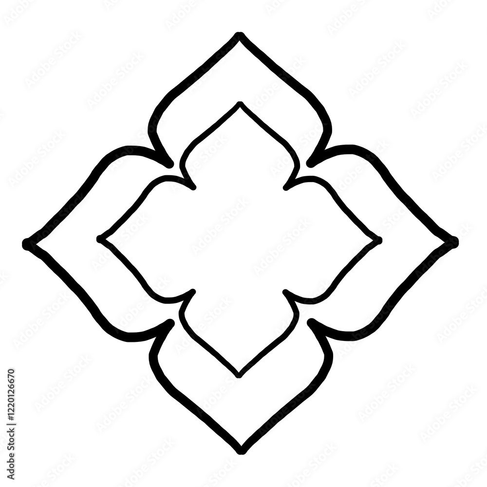 Border. Thai style frame. Thai flower line. Border. Thai style frame. Thai flower line.