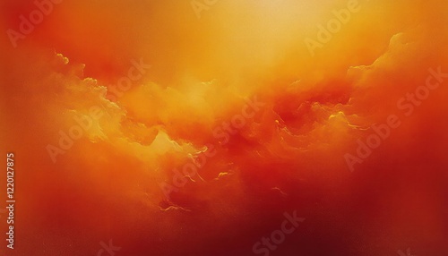 Vibrant Warm Color Gradient Abstract Background with Grainy Texture and Swirling Forms