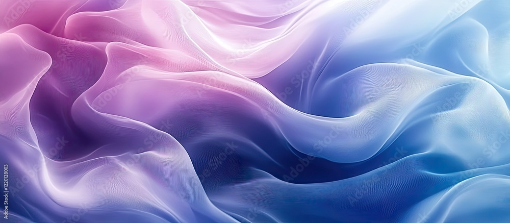 Obraz premium Abstract Swirling Fabric in Pastel Hues: A Dreamy Tapestry of Pink, Purple, and Blue