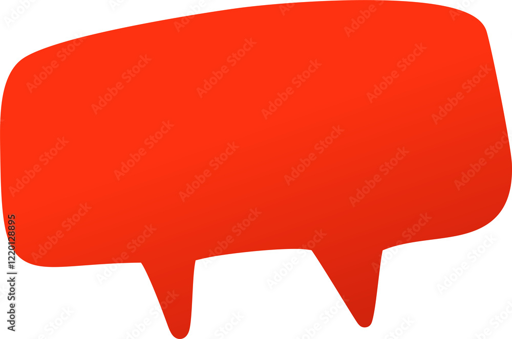 Speech bubbles red. Chat dialogue bubble text Speech bubbles red. Chat dialogue bubble text