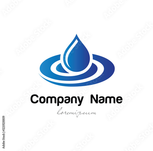 Illustration graphic vector of natural fresh mountain water logo design template