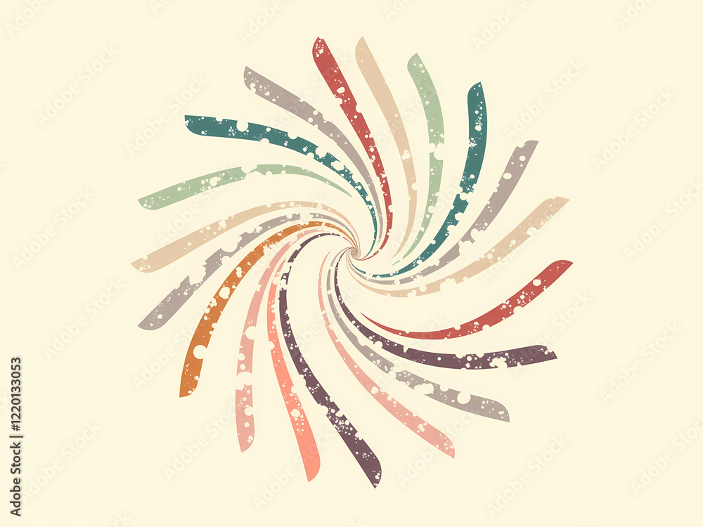 Obraz premium abstract pastel spiral lines