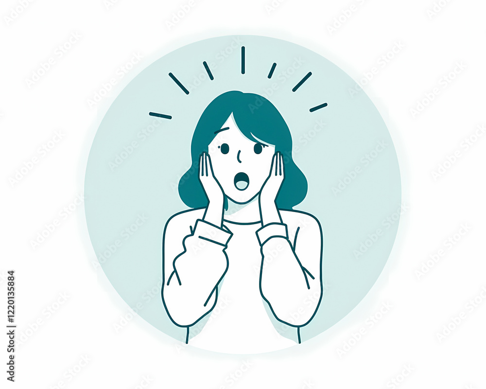 surprised woman surprised woman