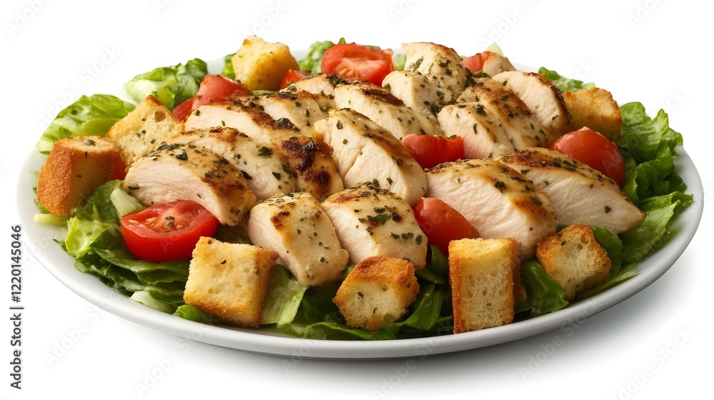 Caesar salad with chicken breast tomatoes Caesar salad with chicken breast tomatoes