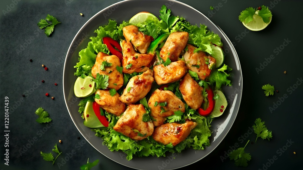 chicken kathi rolls with fresh salad and green chicken kathi rolls with fresh salad and green