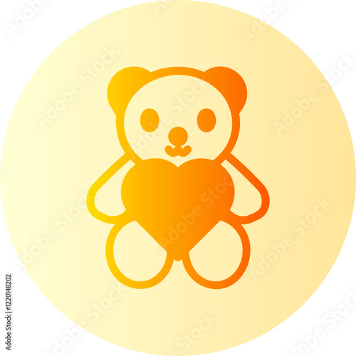 Teddy gradient icon