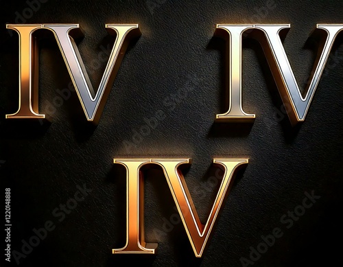 金と銀と銅のローマ数字