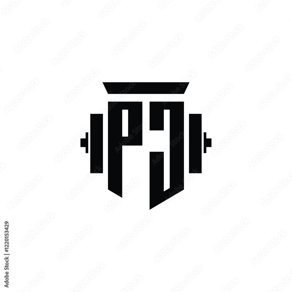 PJ monogram logo design letter text name symbol monochrome logotype alphabet character simple logo PJ monogram logo design letter text name symbol monochrome logotype alphabet character simple logo