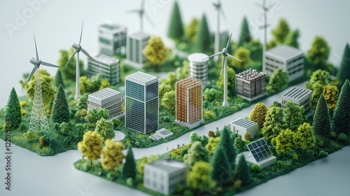 A city with a lot of buildings and trees