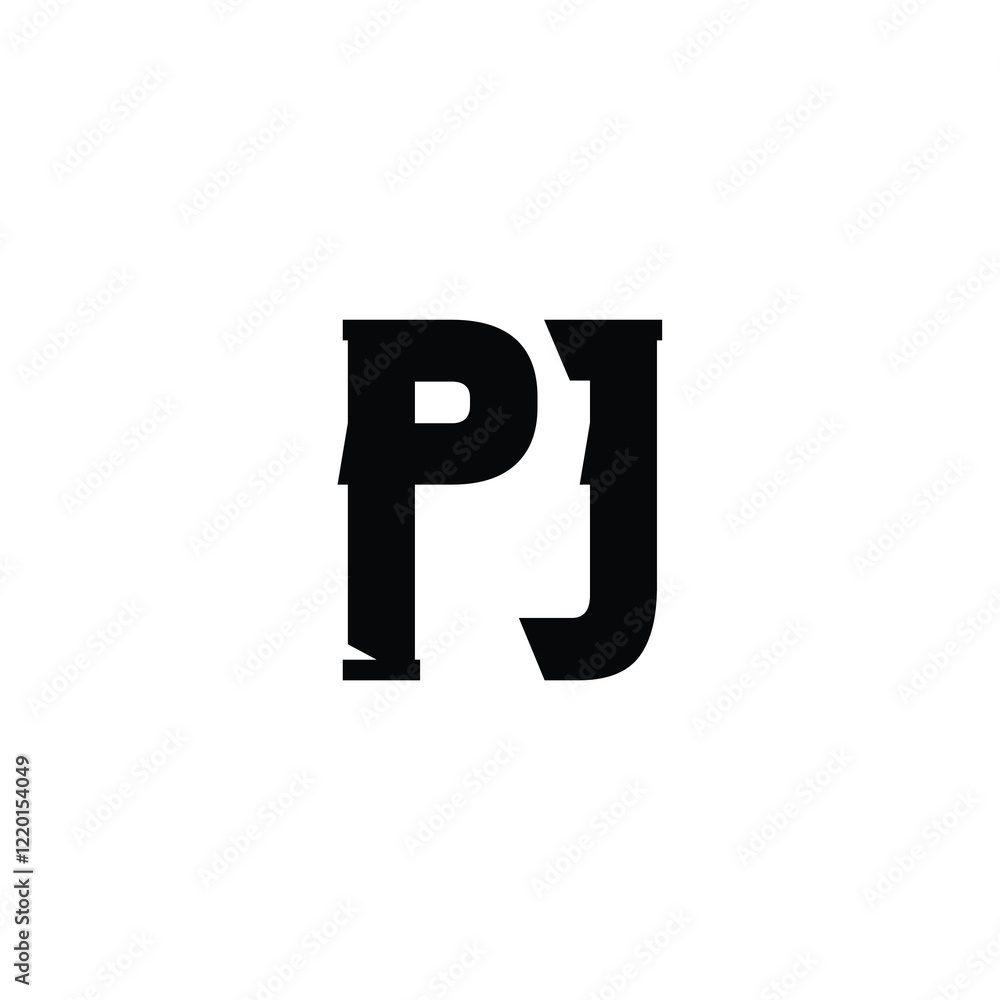 PJ monogram logo design letter text name symbol monochrome logotype alphabet character simple logo PJ monogram logo design letter text name symbol monochrome logotype alphabet character simple logo