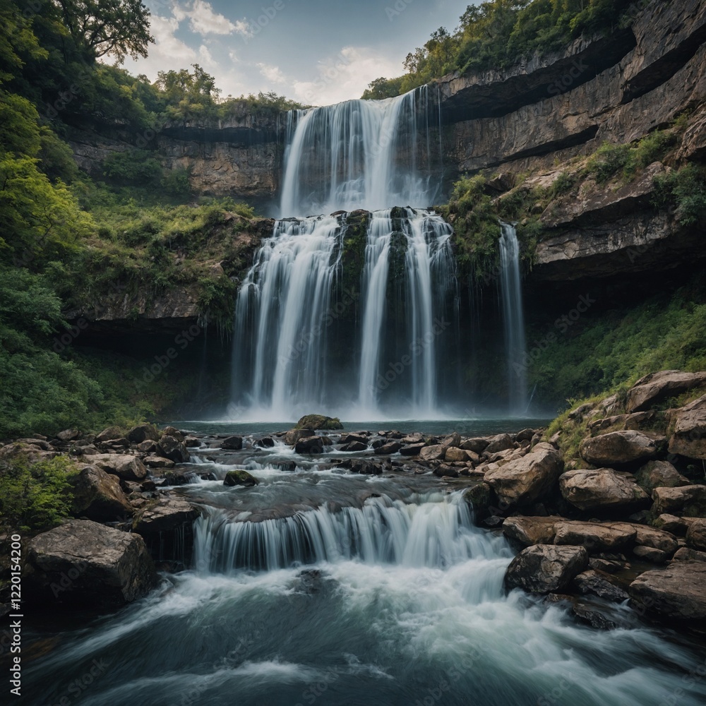 Fototapeta premium What do you think ancient civilizations might have thought about waterfalls?