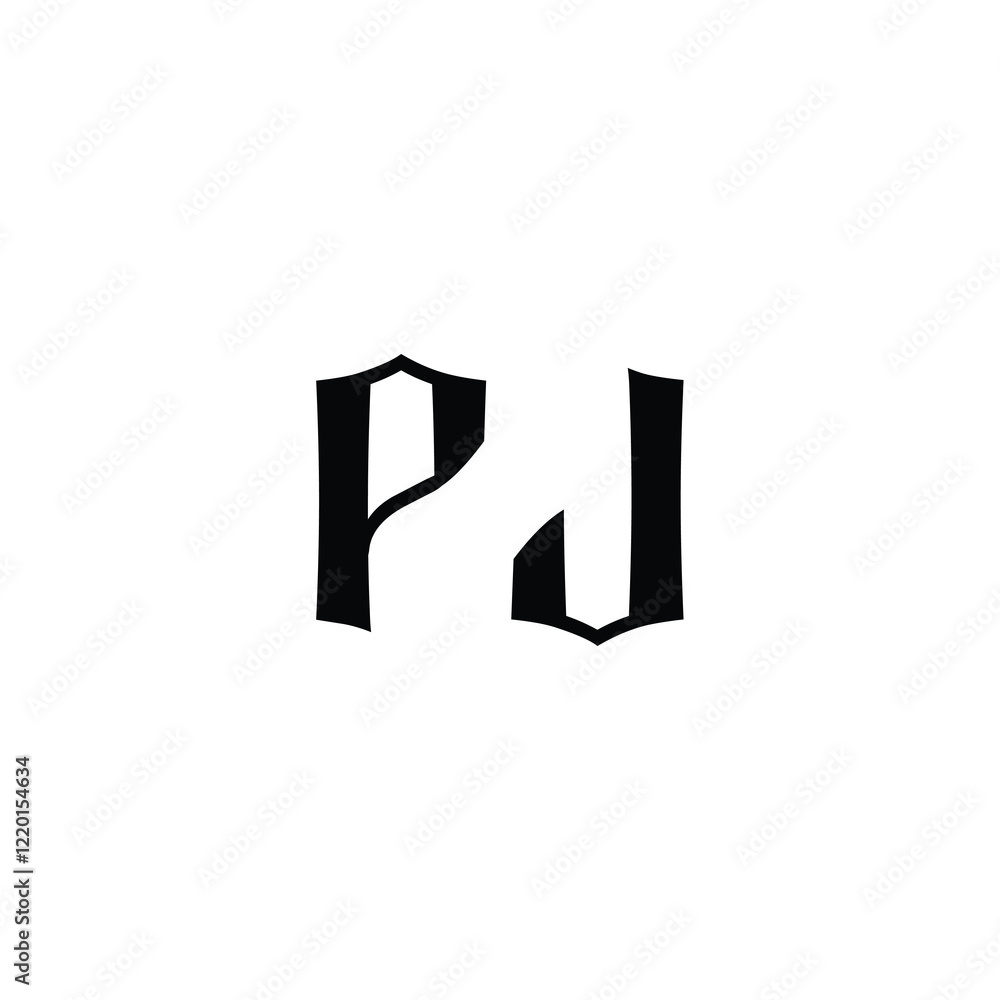 PJ monogram logo design letter text name symbol monochrome logotype alphabet character simple logo PJ monogram logo design letter text name symbol monochrome logotype alphabet character simple logo