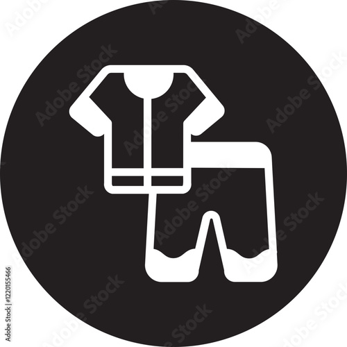 pijama glyph icon