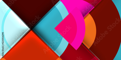 Target circle geometric abstract shapes. Vector Illustration For Wallpaper, Banner, Background, Card, Book Illustration, landing page