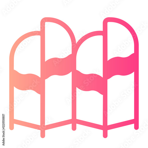 folding screen gradient icon