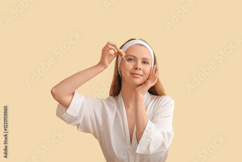 Pretty young woman with cos...