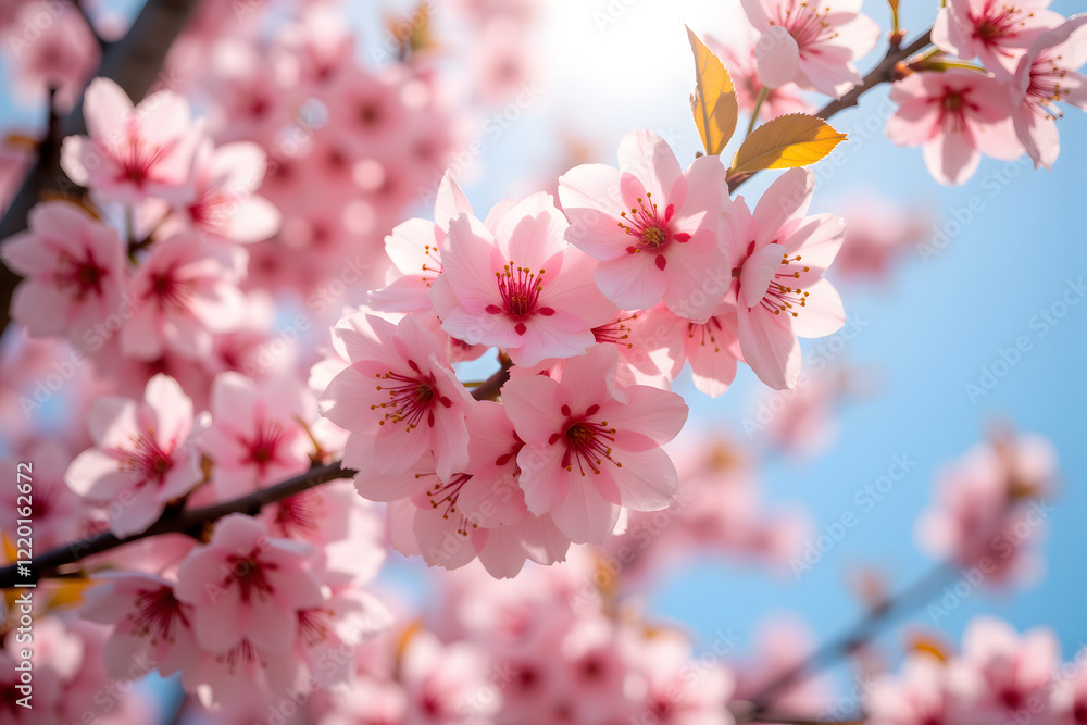 Spring comes with the revival of nature and cherry blossoms bloom in the warm sunshine. Capture the beauty and renewal of the season, with vibrant flowers in a gentle warm background. Spring comes with the revival of nature and cherry blossoms bloom in the warm sunshine. Capture the beauty and renewal of the season, with vibrant flowers in a gentle warm background.
