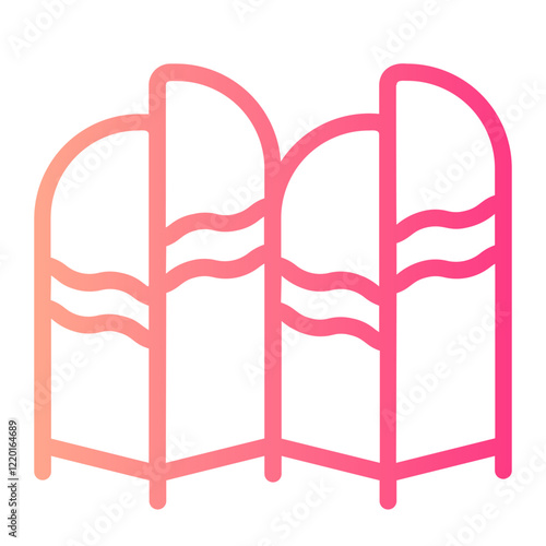 folding screen gradient icon