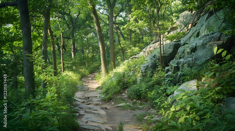 custom made wallpaper toronto digitalTranquil and Adventurous Hiking Trail in the Bountiful Wilderness of New Jersey