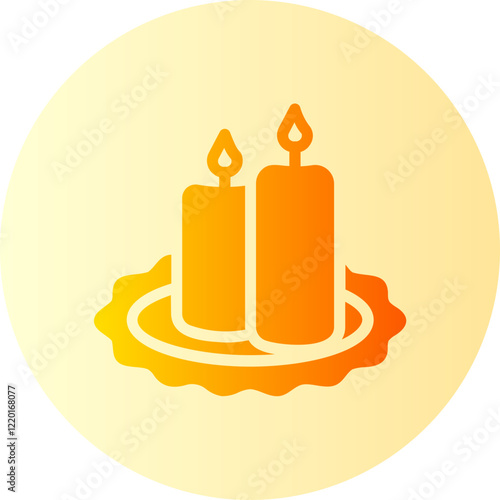 Candles  gradient icon